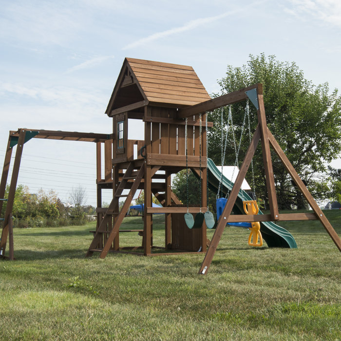 SwingnSlide Knightsbridge Ultimate Swing Set & Reviews Wayfair